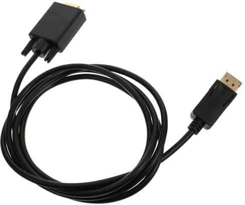 UKCOCO 1.8m Convertidor Displayport Vga Cable Vga Adaptador Displayport para Monitor Pc Oficina Hogar Salida Video Alta Definición