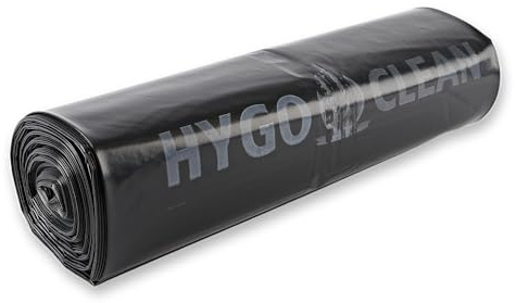 100 Stück, Müllsäcke, FRANZ MENSCH, 70x110cm, schwarz, LDPE, 80my, reißfest | Premium, Rolle, Müllbeutel, Mülltüten, trash bags, Abfallentsorgung, Mülltonnen, Gewerbe, Reinigung
