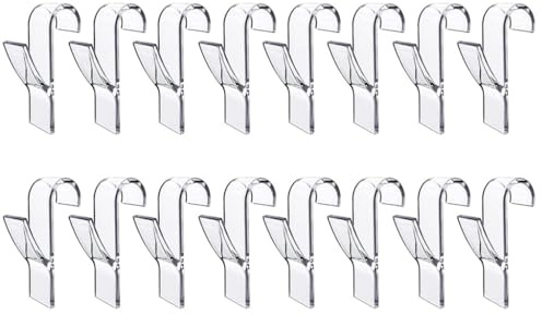 Anlising 16PCS Haken für Rundheizkörper, Haken für Handtuchheizkörper, Gancio per Radiatore, Heizkörper häken, häken zum Einhängen für Heizkörper, für Kühler, Heizung, Bad, Küche, Zimmer (Transparent)