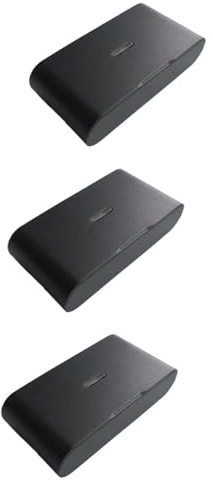 Fangxuee 3pcs 433MHz Détecteur de Bris de Verre Sans à Vibrations Réglable avec Sensibilité Compatible avec les Systèmes D'Alarme A