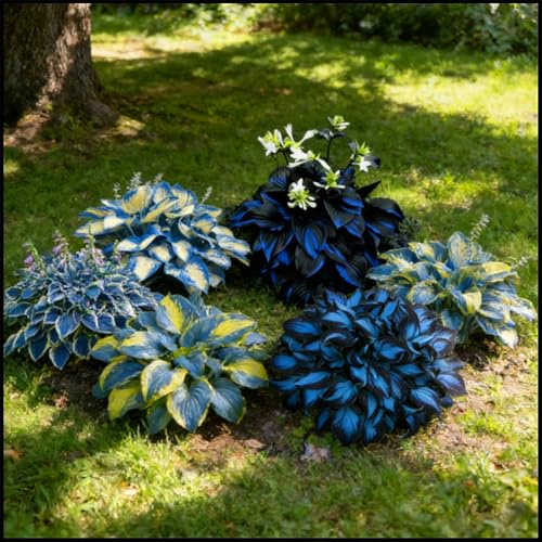 Hosta rare, facili da curare, crescono rapidamente e creano uno splendido giardino-2 Bulbi-C