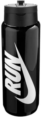 NIKE TR Renew Recharge Straw Bottiglia per Bere Black/Black/White/White 709 ml