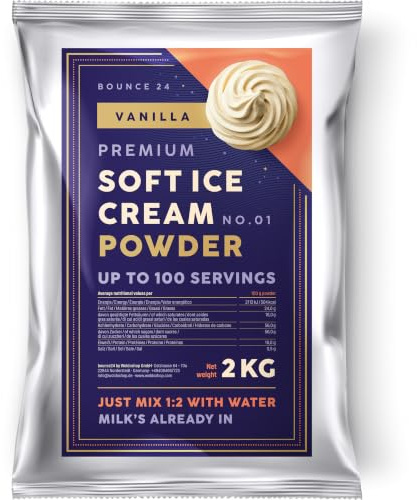Bounce24 Préparation Glace Italienne Vanille 2 kg - poudre pour machine