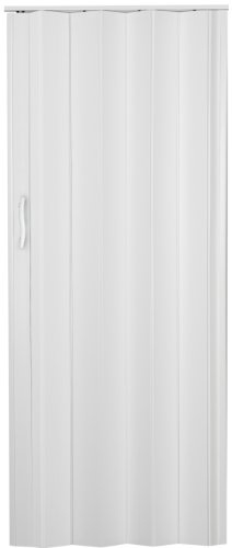 Falttür Schiebetür weiss farben mit Riegel/Verriegelung Höhe 202 cm Einbaubreite bis 84 cm Doppelwandprofil Neu