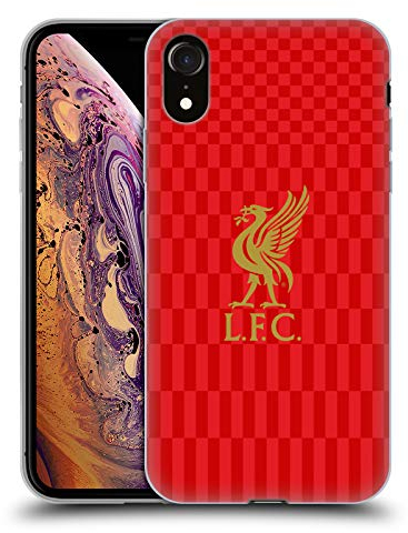 Head Case Designs Offizielle Liverpool Football Club Kit Gold Und Rot Liver Bird Gel Handyhülle Hülle [Militärischer Schutzgrad] Kompatibel mit Apple iPhone XR