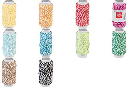 Knorr Prandell - Spago decorativo, 20 m, colore: Nero