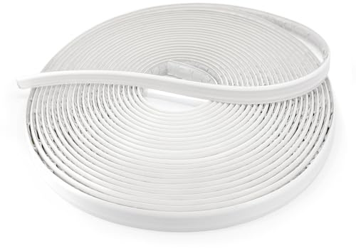 InstaTrim The Original Flexible Trim - 50ft White 3/4 Wide Caulk Tape - Adhesive Trim with Many Uses Including Caulking for Bathtubs, Sinks, Counters, Tile, Floors - Made in USA