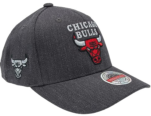 Mitchell & Ness Classic Red Snapback Basecap Charcoal Eazy - Chicago Bulls, verstellbar, Herren, Frauen, Kinder, Unisex, Frühling, Sommer, Herbst, Winter