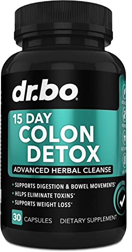 Colon Cleanser Detox for Weight Flush - 15 Day Intestinal Cleanse Pills & Probiotic - Fast Natural Laxative for Constipation Relief - Bowel Movement Supplements for Stomach Bloating, Gut Loss Support