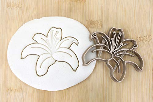 Cookie Cutter Fondant Keksstempel/Ausstechform Keksausstecher Plätzchen Lilie ca. 8cm