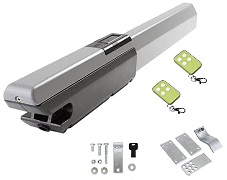 Motor Puerta Batiente 1 Hojas, Motores para Puerta Abatibles, Brazo Automatismo para Garaje, Puertas de Garaje, Brazo Automatico para Porton, Kit Incluye2 mandos a Distancia - Maxi X5