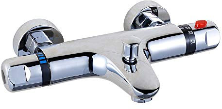 Duschtermostat duschtermostat duschtermostat 30–50 ℃ duscharmatur med temperaturinställning och flödesinställning, tillverkad av 59 mässing
