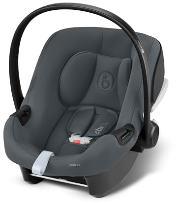 CBX by CYBEX Babyschale Aton B2 i-Size mit Base One, Grau | Ab Geburt bis ca. 24 Monate, Max. 13 kg, Inkl. ISOFIX-Basis und Neugeboreneneinlage, Seitenaufprallschutz, XXL-Sonnendach