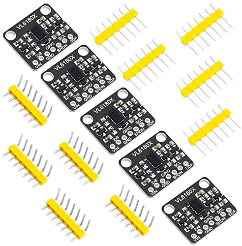 AZDelivery 5 x VL6180X Hochpräzisions Entfernungsmesser Optisches Entfernung Sensormodul mit Proximity-Gesten-Abstandserkennung Entfernungsmessgerät mit einem Eingangsbereich von 3-5V