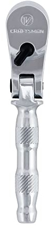 CRAFTSMAN V-Series Ratchet, 1/4 Inch Drive, 80-Tooth, Flexible Head (CMMT86302V)