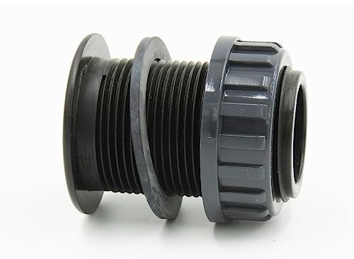 jardiboutique - 2 Pouce Traversée de paroi en PVC pour aquaponie