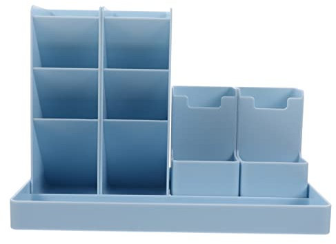 Ciieeo 1stück Vertikaler Stiftbehälter Multifunktionaler Schreibtisch Organizer Mit Fächern Für Stifte Kosmetik Und Bürozubehör Praktische Aufbewahrungslösung Für Ordentliches