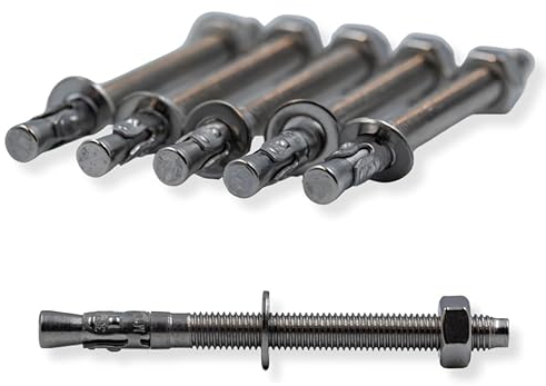 ABAZO M6x40mm 10 Stk. Schwerlastanker Schwerlastdübel Keilanker Bolzenanker verzinkt Zulassung in Industriequalität Ankerbolzen Keilanker Schwerlastdübel (M10x115mm -10Stück)