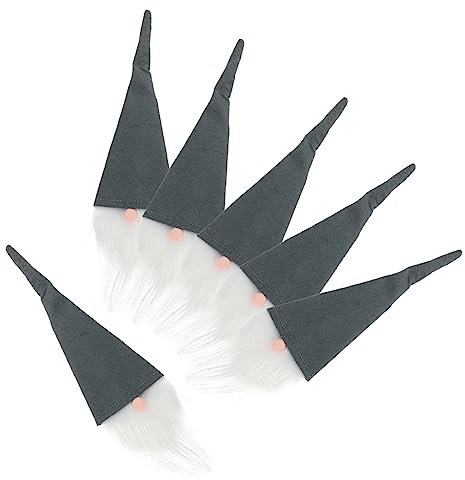 Alipis 30 Pièces Couverture De Bouteille De Vin Âgée Accessoires Décoratifs De Fête De Noël Couverture De Bouteille De Vin De Noël Couvercle De De Décor Rouge Feutrine Grey