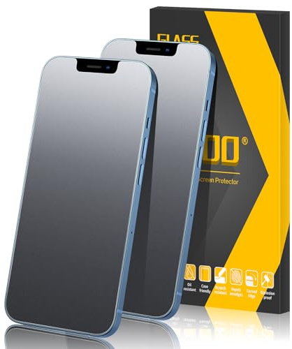 JEHOO 2 Stück für iPhone 12/iPhone 12 Pro Matt Panzerglas, Anti-Fingerabdruck, Blendschutz, 9H Matte Schutzfolie, Stoß-Kratzfest Screen Protector mit Installationswerkzeug 2