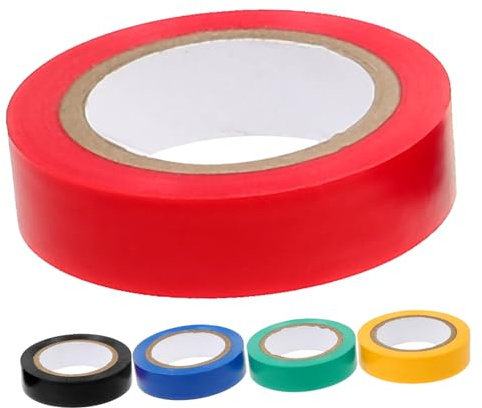 ULTECHNOVO Cinta Aislante Eléctrica Pvc de Colores, 5 Rollos para Cableado