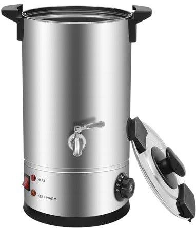 YyanLAK Casserole de fonte de cire 1800 W pour la fabrication de bougies, grand pot électrique de 10,5 Qts avec bec verseur simple, peut être fondu
