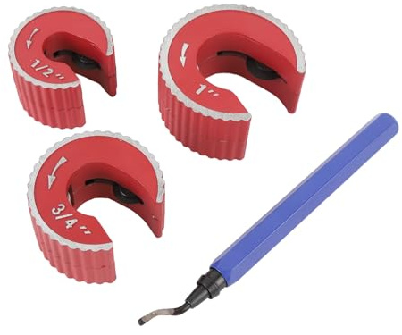 Set Di Tagliatubi In Rame Con Taglierine 1/2 Pollice 3/4 Pollice 1 Pollice, Kit Di Utensili Taglio Professionali Per Tubi Freno Automobilistici, Adatto A Varie Esigenze Di