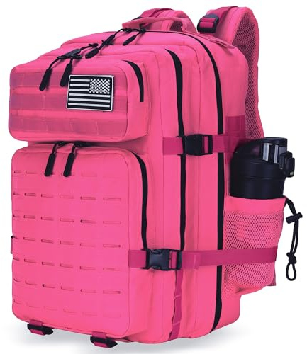 W WINTMING Military Tactical Backpack 45L/25L 3 Day Assault Pack Molle Daypack Hiking Backpack for Men and Women