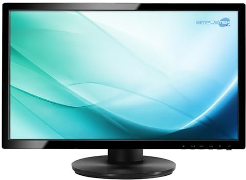 SIMPLETEK – Schermo Monitor Display VE228TL LCD 22 16:9 PC Full HD FHD VGA VESA DVR Cassa Nero/Grigio | Con Base, Cavo VGA e Alimentazione Inclusi (Ricondizionato)