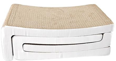 Tapis grattoir pour chats, plateau en carton ondulé pour gratter les animaux domestiques, jouet interactif tapis grattoir meubles pour escalader coin repos zone jeu fenêtre