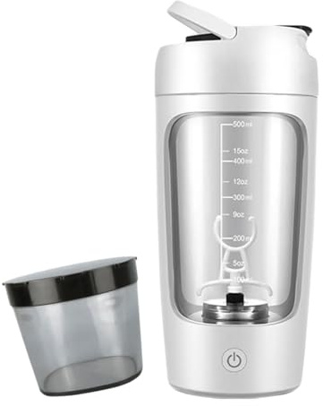 KEXIAO Shaker elettrico con scomparto in polvere 650ml Shaker Protein Shake ricaricabile per proteine shaker per proteine Shake