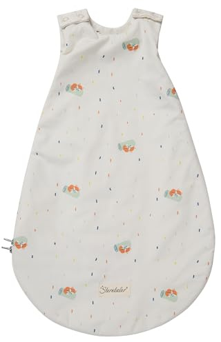 Sterntaler Babyschlafsack 50/56 cm – Leichter Baby Schlafsack 1,5 TOG mit Fuchs Filou Motiv – Unisex Sommer- & Übergangsschlafsack mit Hydrocool-Futter und 2-Wege-Reißverschluss – lichtgrau