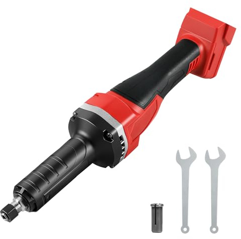 Lijadora recta con batería Milwaukee de 18 V, sin escobillas, portabrocas de 6 mm y 4 velocidades variables (sin batería)