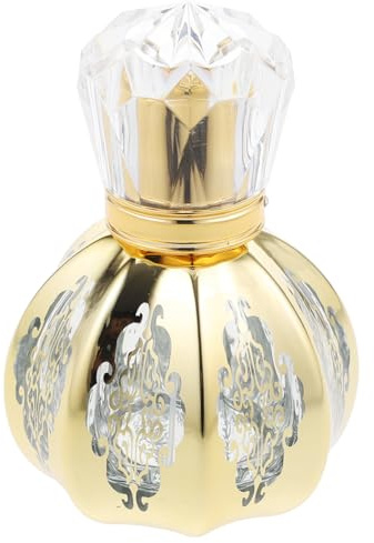 TOPPERFUN Botella de Perfume Spray Recargable de Vidrio con Diseño Dorado Aleatorio para y Aceites Esenciales Portátil Reutilizable