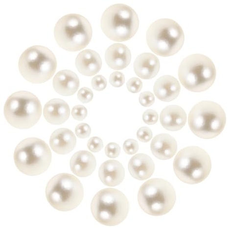 Alipis 500piezas Perlas Artificiales para Relleno De Jarrones Cuentas Redondas De Plástico para Decoración Flotante De Velas Centros De Mesa y Fiestas De Bodas El Hogar
