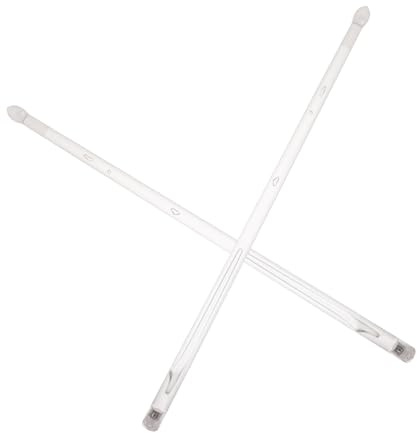 HOODANCOS Weiße Polymer Drumsticks mit Leuchteffekt und Batterien Leuchtende Schlagzeug Stäbe für Spaß und Kreative Percussion Spiele