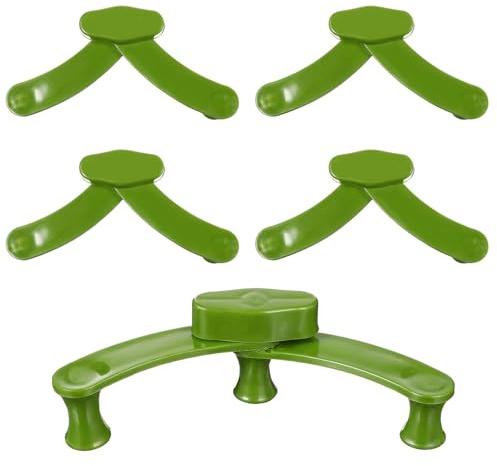 WRITWAA Lot de 5 Pinces à Cintrer Branches Réutilisables en Plastique Vert Outil Jardinage Polyvalent pour Formation et Fixation Arbres Fruitiers pour Pêchers Poiriers Orangers et