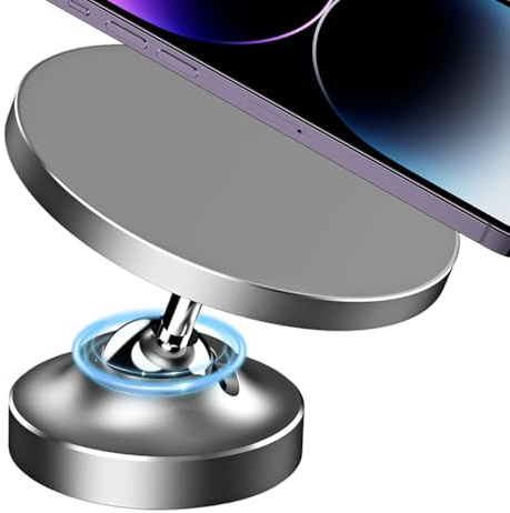 Gym Magnetic Phone Holder 360-Degree Rotation Foldable