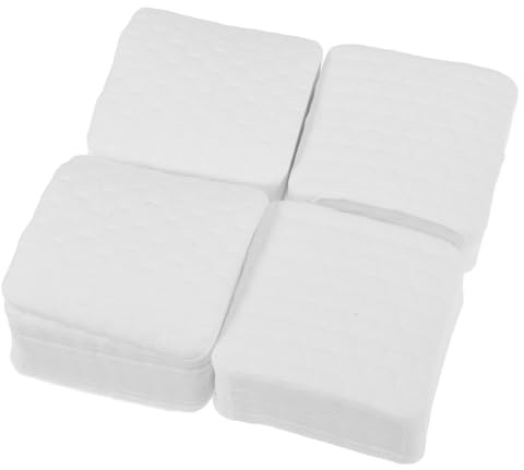 VILLFUL 5 Stück pack Nagellackentferner Tücher aus Weicher Fusselfreier Baumwolle Sanfte Gel Nagellack Reinigungspads für Nagelpflege und Maniküre Unterwegs