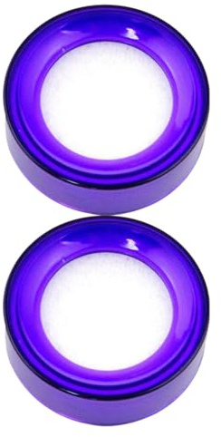 Beavorty 2pcs Purple Finger Wetting Sponge Cups Desktop Finger Moistener Tool for Money Counting and Paper Handling Office Use