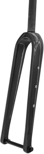 Fourche rigide en carbone 700C pour vélo de route | Compatible gravel | Axe traversant 12x100 mm | Freins à disque | Tubes droits/coniques 1-1/8 | Fourche avant avec trou pour porte-bidon B,Straight