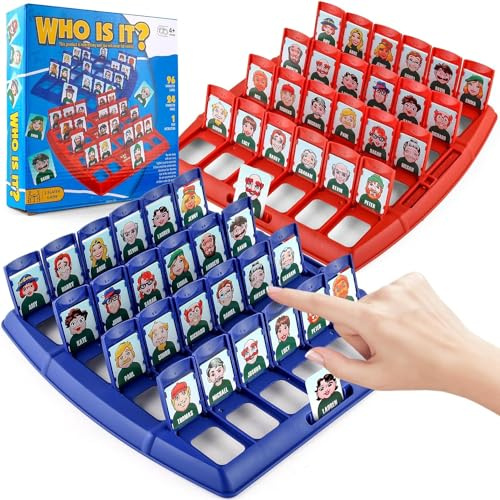 Gioco Indovina Chi?, Gioco da Tavolo di Pensiero Logico, Divertimento per Tutta la Famiglia, Classico Indovinello per Feste e Cene