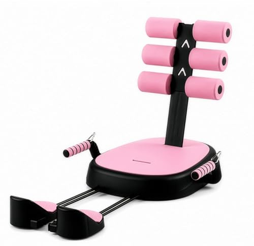 FERNVALE Multifunctional Sit Up Bar Ab Workout Equipment for Men Women Home Gym Core Trainer with Adjustable Resistance Bands Foldable Fitness Machine for Abs Legs Arms Total