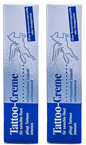 Pegasus Pro, 2 X Crema per tatuaggi, 25 ml con olio di cajeput