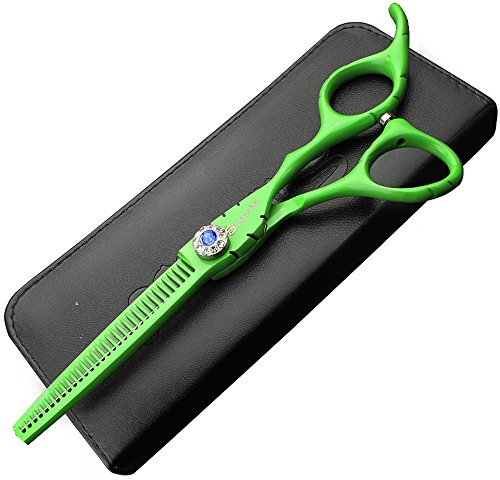 6 Inch Profesional Peluquería Tijeras 440 C Sharp ribete de pelo cabello y peinados de entresacar cortar