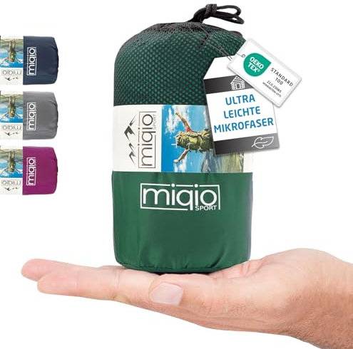 Miqio® Sac de Couchage 2 en 1 Avec Fermeture Éclair (Gauche ou Droite): Ultra-léger et Confortable pour Voyage - Couverture de Voyage XL - Intérieur pour l'Été