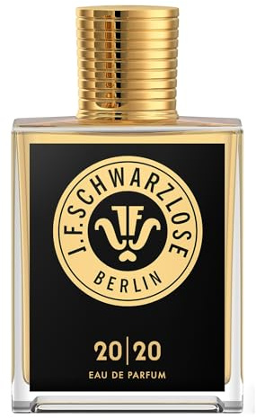 Schwarzlose 20-20 - Perfume unisex EDP en aerosol, perfume de larga duración y cautivador con rosa, pachulí, madera ámbar y pimienta rosa, spray corporal con aroma brillante y sensación buena, 1.7