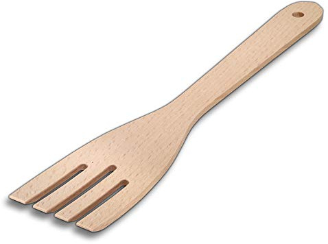 3 espátulas HOFMEISTER® de 30 cm, antibacterianas, resistentes al calor y sin plástico, sin arañazos en sartenes revestidas, sin plástico en los alimentos, producto 100% natural, madera de haya,
