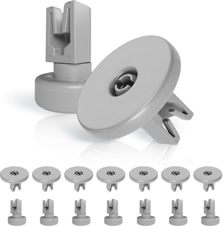 VIOKS Rollen Set 8X für Oberkorb & Unterkorb 8X Universal Korbrollen Set Oberkorbrollen Unterkorbrollen Ersatz für Electrolux 50286965004/5028696700 für Geschirrspüler Spülmaschine Ersatzteile Zubehör