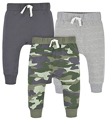 Gerber Pacco da 3 Pantaloni Jogger per Bimbo 0-24 Mesi